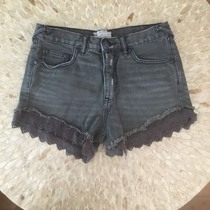 Free People Women’s Gray Shorts Size 26 NWOT